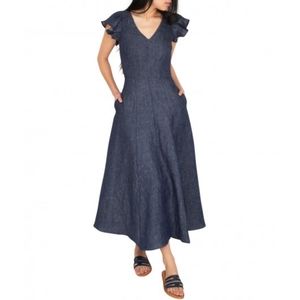 Ann Mashburn Fit & Flare Denim Dress